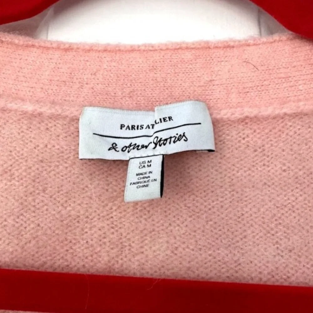 & Other Stories Pink Bee Sweater - Picture 4 of 5